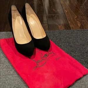 Christian Louboutin suede heels